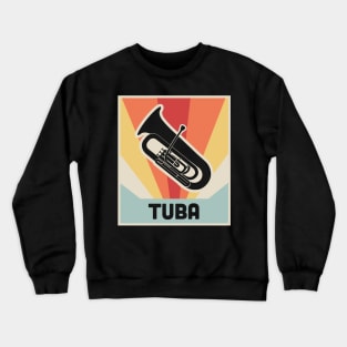 Vintage Style TUBA Poster Crewneck Sweatshirt